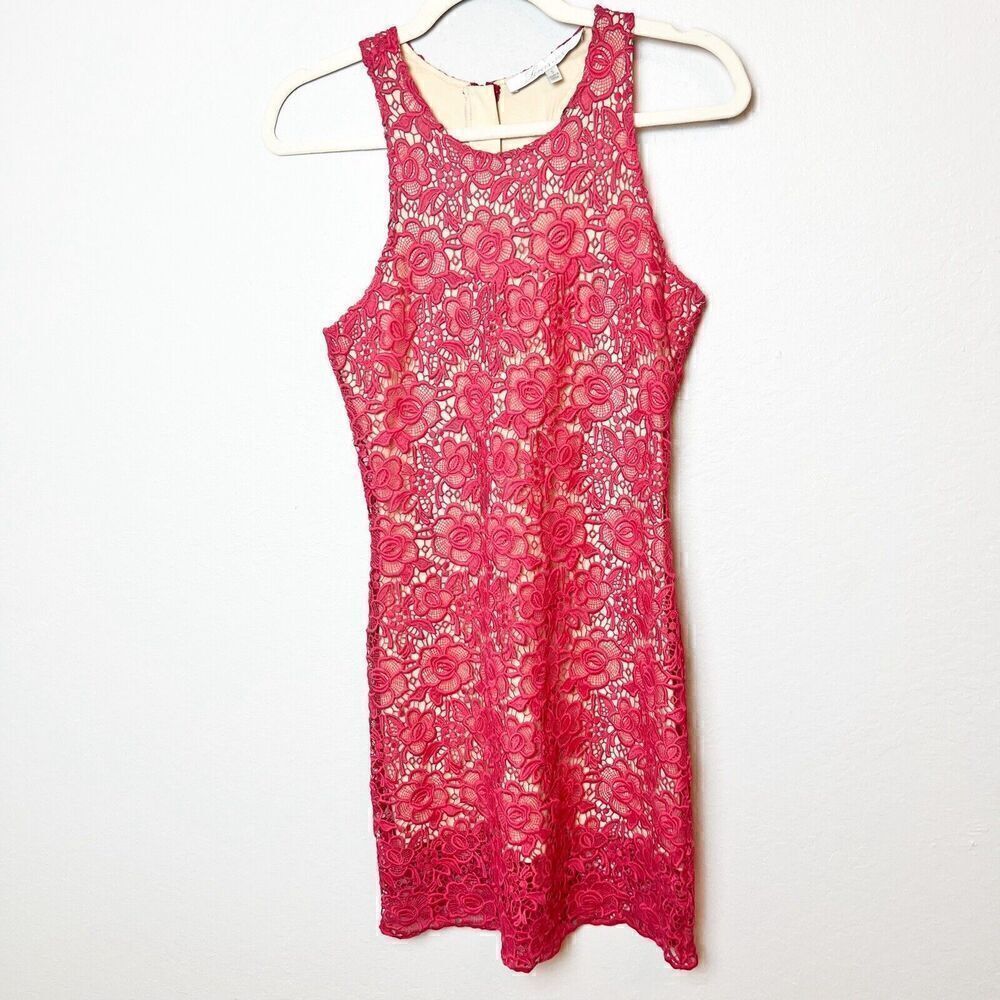 REVOLVE BRAND Lovers + Friends Radiant In Pink Mini Dress Size Small - Picture 2 of 10